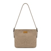 Wrangler Hobo Shoulder Bag for Women Western Crossbody Purse Large Capacity with Adjustable Strap, Khaki