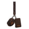thumbnail image 1 of Wrangler Women's Western Dual Pouch Wristlet Wallet - Embroidered Boot Scroll Design with Zippered Card Holder, Leopard-Coffee, 1 of 7