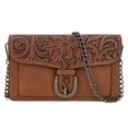 thumbnail image 1 of Montana West Women Small Crossbody Clutch Western Chain Strap Handbag, Brown, 1 of 7