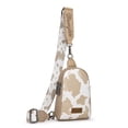 thumbnail image 1 of Wrangler Cow Print Crossbody Bags for Women Western Sling Bag with Adjustable Starp Cross Body Purse, Tan, 1 of 8