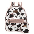 thumbnail image 1 of Wrangler Mini Backpack Cute Cow Print Backpack Purse for Women, Allover Cow Print Pink, 1 of 7