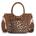 thumbnail image 1 of Wrangler Cute Animal Print Purse for Women Mini Fun Size Tote with Crossbody Strap Stylish and Versatile Animal Print Purse, Brown, 1 of 7