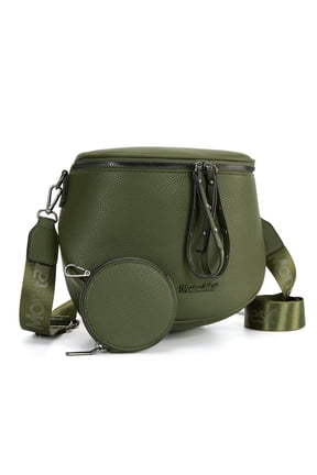 Crossbody Bags Bum Bag for Women Large Sling Bag with Adjustable Strap and Coin Purse, Dark Green