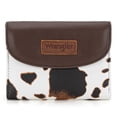 thumbnail image 1 of Wrangler Purses for Women Small Wallets Money Organizers Trifold Clutch Purse Fashion Credit Card Cash Wallet, COW-Brown, 1 of 6