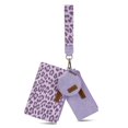 thumbnail image 1 of Wrangler Women's Keychain Wristlet Wallet Dual Pouch Design with Zipper Coin Purse, Spacious & Easy to Carry, Purle, 1 of 7