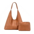 thumbnail image 1 of Montana West Hobo Bag Purses for Women Soft Slouchy Shoulder Handbags Tote with Pouch, Light Brown, 1 of 6