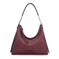 thumbnail image 1 of Montana West Hobo Bags for Women Ultra Soft Vegan Leather Ladies Crossbody Purse With Zipper, Burgundy, 1 of 7