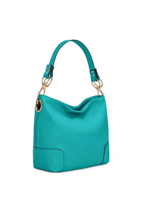 Hobo Bags for Women Top Handle Satchel Shoulder Purse Bucket Handbag, B-Turquoise