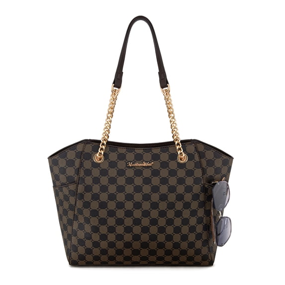 Montana West Tote Bag for Women Chain Top-handle Handbags, Coffee