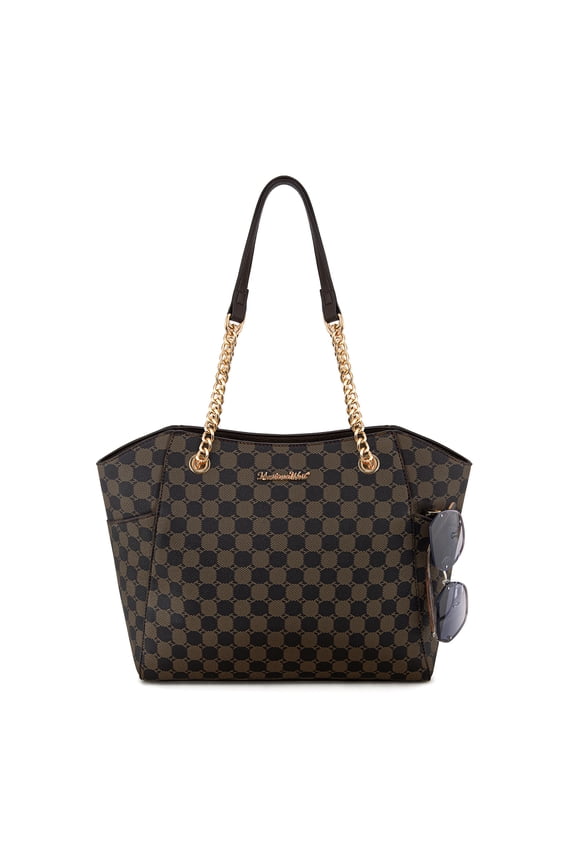 Tote Bag for Women Chain Top-handle Handbags, Coffee