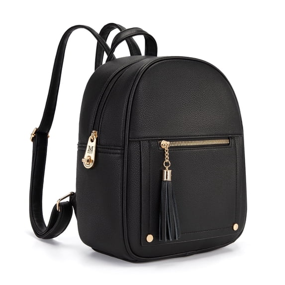 Montana West Purse Medium Backpack for Women Anti Theft Backpacks with Secured Zipper, Black