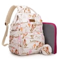 thumbnail image 1 of Wrangler Diaper Bag Backpack Western Backpack Purses with Changing Pad and Pacifier Case, Cow-Brown, 1 of 9