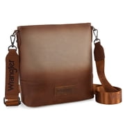 Wrangler Crossbody Purses for Women Two Tone Crossbody Bags Women Purses and Handbags, Camel