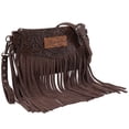 thumbnail image 1 of Wrangler Crossbody Small Purse for Women Wristlet Fringe Bag Western Purse, Oakwood, 1 of 7
