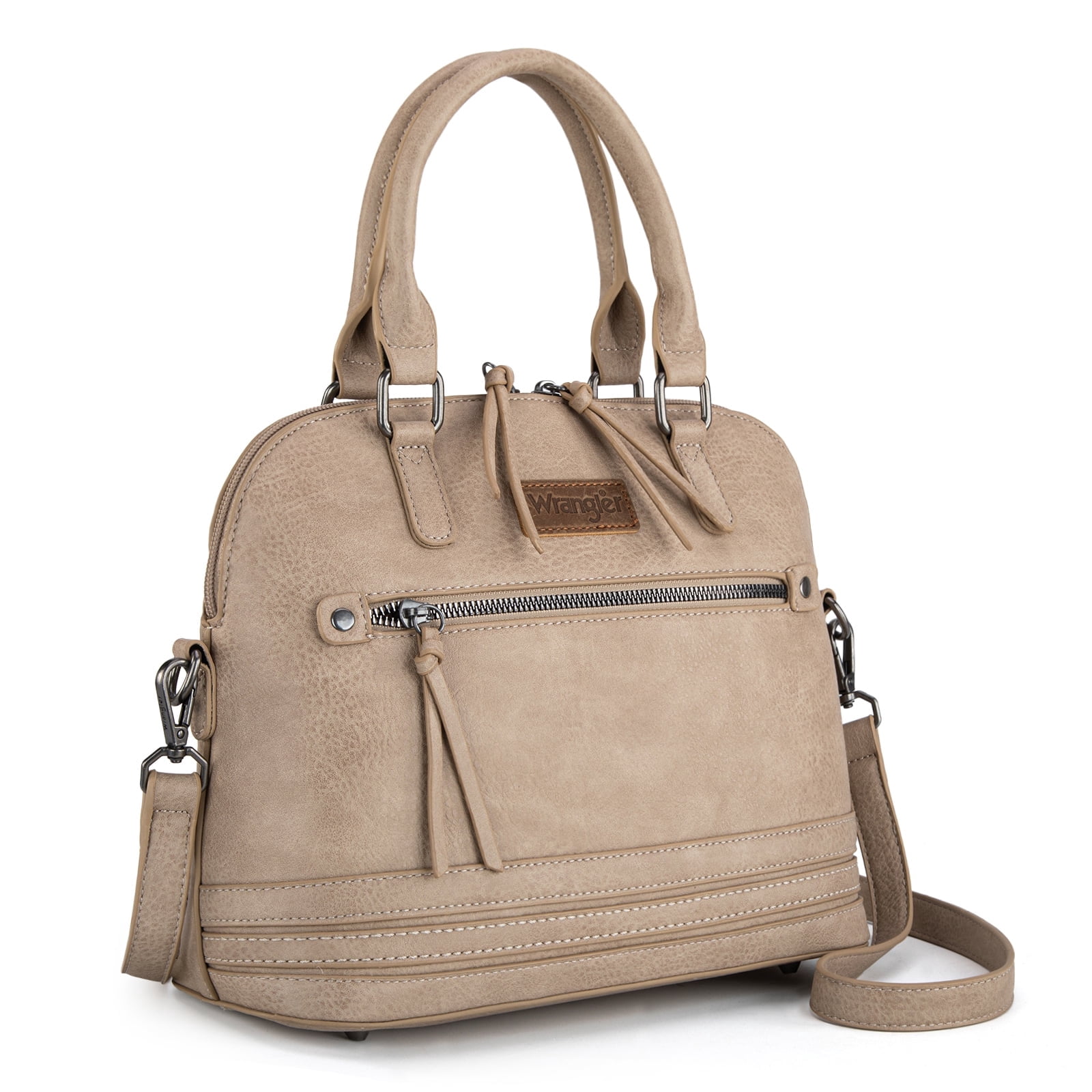 Wrangler Top-Handle Bags for Women Laptop Crossbody Tote Bag Purse, Tan