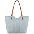 thumbnail image 1 of Montana West Women's Oversized Hobo Tote Shoulder Satchel Bag, Blue, 1 of 6