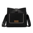 thumbnail image 1 of Wrangler Women's Bucket Crossbody Purse Faux Leather Western Bag with Adjustable Strap, Black, 1 of 8