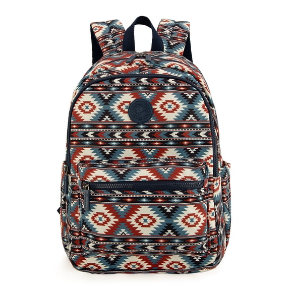 Montana West Women Backpack Western Print Laptop Purse Boho Aztec Casual Daypack, Aztec Purple