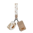 thumbnail image 1 of Wrangler Cow Print KeyChain Wristlet Wallets for Women Western Dual Pouch Wristlet Portable Credit Card Holder Wallet With Zipper, Cow-Khaki, 1 of 9