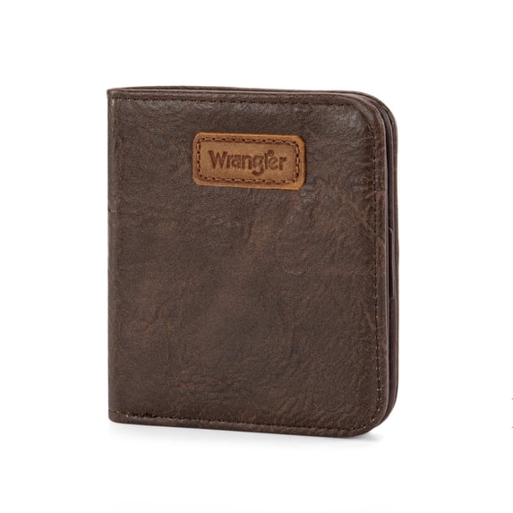 Wrangler Small Wallet Women Slim Thin Wallets Card Cases Money Organizer Minimalist Pocket Wallet with RFID Lining, Coffee