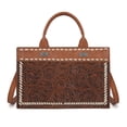 thumbnail image 1 of Montana West Vintage Western Handbag Exquisite Tooling, Unique Prints & Whipstitch Craftsmanship, Brown, 1 of 6