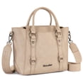 thumbnail image 1 of Montana West Small Tote Bag for Women Top handle handbag Trendy Crossbody Purse, Tan, 1 of 7