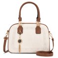 thumbnail image 1 of Montana West Small Top Handle Purse for Women Crossbody Satchel Handbag Barrel Bag, Beige Brown, 1 of 7