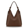 thumbnail image 1 of Montana West Hobo Bags for Women Soft Slouchy Top Handle Shoulder Purses Handbag with Knot Strap, Brown, 1 of 7