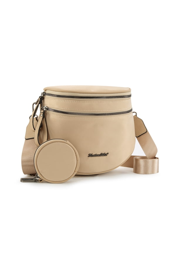 Large Crossbody Bags for Women Bum Bag Sling Purse with Adjustable Strap, Khaki