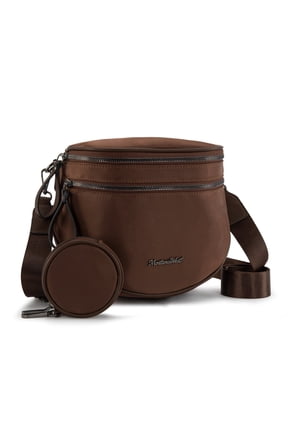 Large Crossbody Bags for Women Bum Bag Sling Purse with Adjustable Strap, Coffee