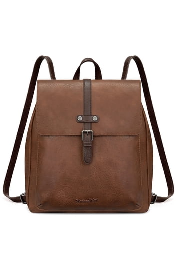 brown laptop backpack women& 39 Leather Women's Real Leather Bag LeatherLuxe and optional personalization Parker Leather Backpack - Built-In