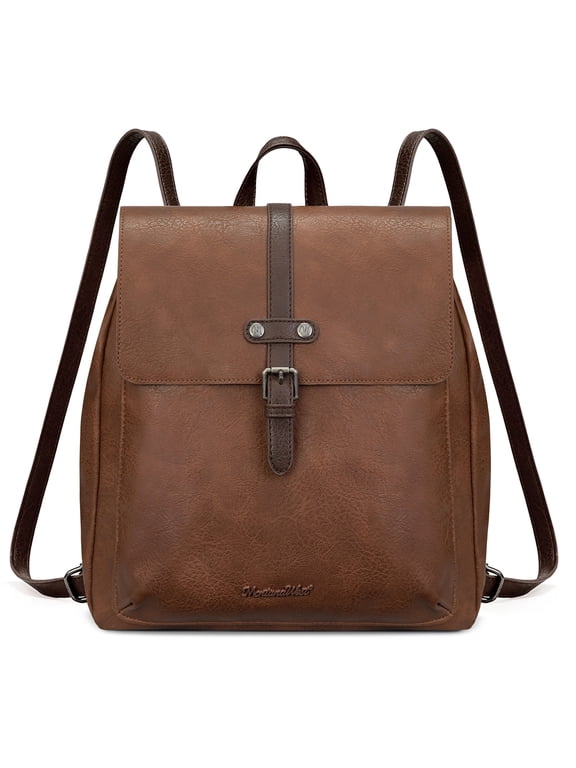 Women Convertible Backpack Purse Casual Crossbody Bag for Travel Work, Brown