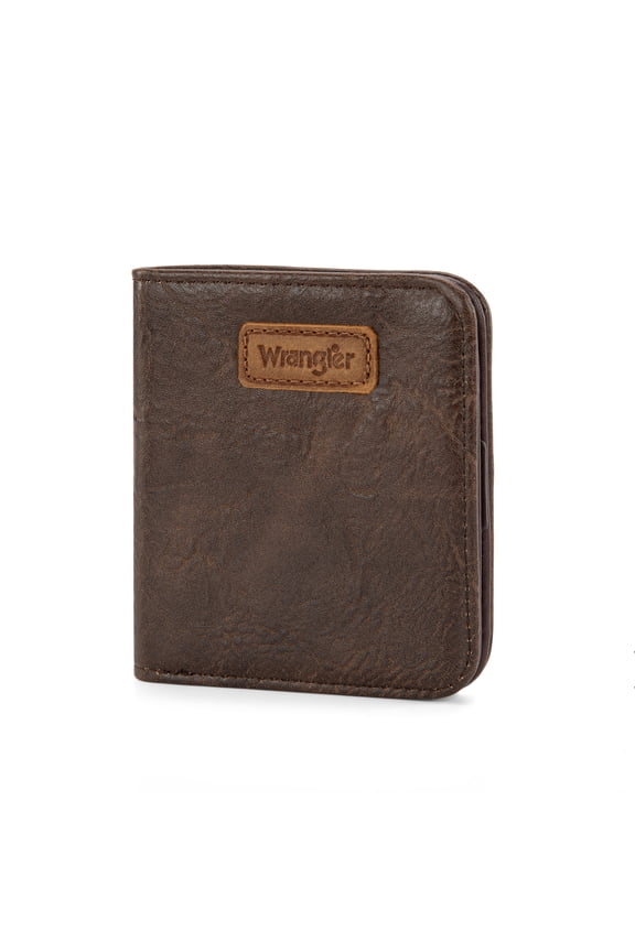 Wrangler Small Wallet Women Slim Thin Wallets Card Cases Money Organizer Minimalist Pocket Wallet with RFID Lining, Coffee