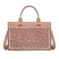 thumbnail image 1 of Montana West Vintage Western Handbag Exquisite Tooling, Unique Prints & Whipstitch Craftsmanship, Dark Pink, 1 of 6