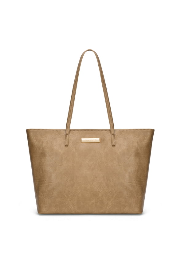 Tote Bags for Women Purses and Ladies Handbags Medium Size Shoulder Bags with Zipper, Khaki