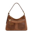thumbnail image 1 of Wrangler Slouchy Shoulder Bag Faux Suede Hobo Bags Small Purses for Women , Brown, 1 of 7