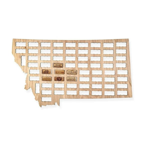 Montana Wine Cork Map