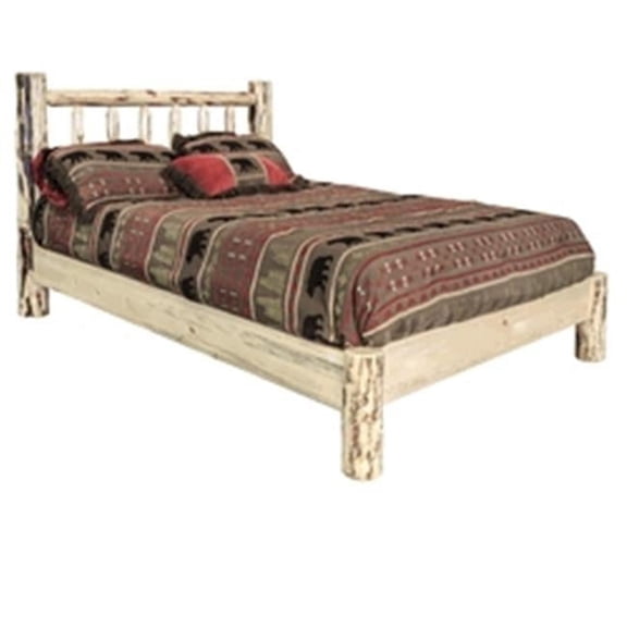 Montana Woodworks Full Platform Bed- Clear Lacquer Finish