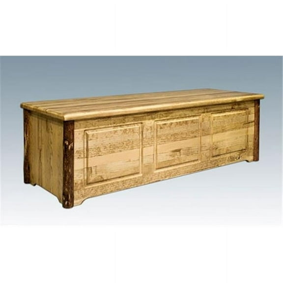 Montana Woodworks Glacier Country Blanket Chest in Stained and Lacquered Finish 52x18x14