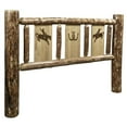 thumbnail image 1 of Montana Woodworks  Glacier Country Headboard with Laser Engraved Bronc Design - Twin Size, 1 of 1
