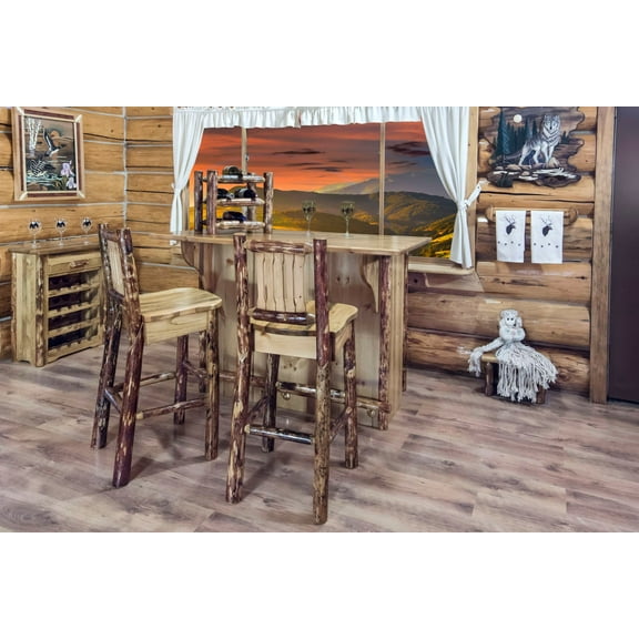 Glacier Country Collection Bar with Foot Rail