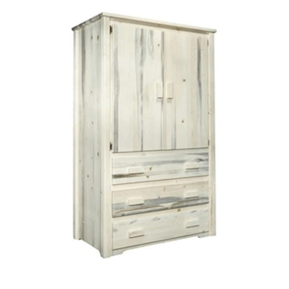 Montana Woodworks Homestead Collection Armoire & Wardrobe- Clear Lacquer Finish
