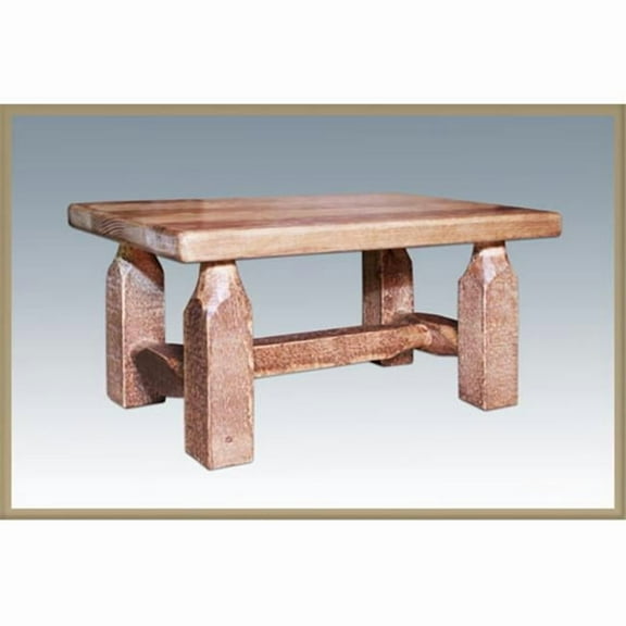 Montana Woodworks Homestead Footstool - Stained and Lacquered - 20-Year Warranty
