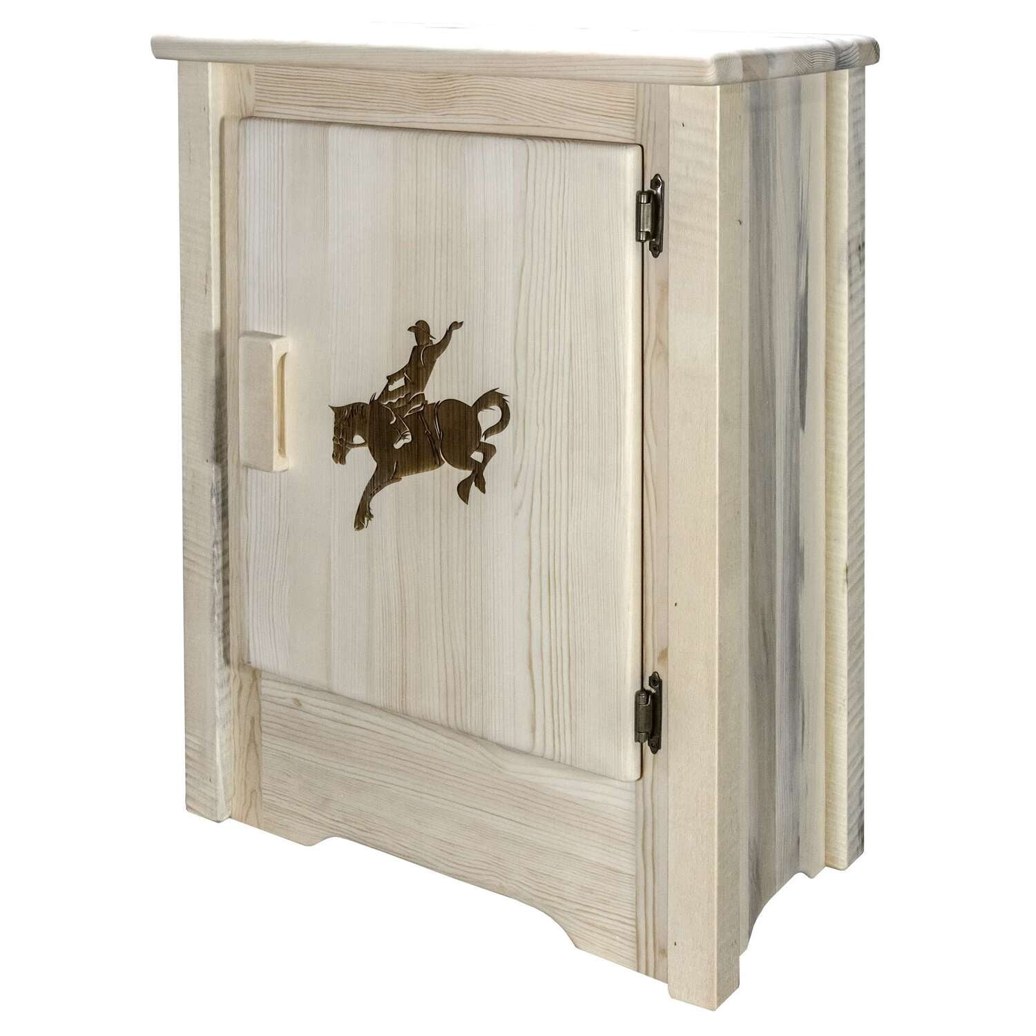 Montana Woodworks Homestead Collection Headboard With Laser Engraved Bear Design Stain Clear Lacquer Finish King Size