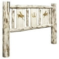 thumbnail image 1 of Montana Woodworks  Montana Queen Headboard with Laser Engraved Bronc Design, 1 of 1