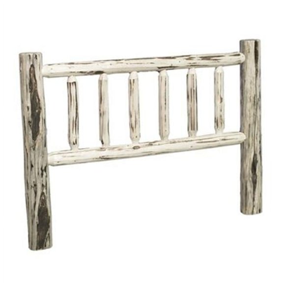Montana Woodworks Queen Log Headboard - Clear Lacquer - Queen