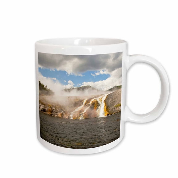 3drose, Montana, Yellowstone Np, Sulpher and Water - Us27 Pwa0011 - Patrick J. Wall, 15oz Mug
