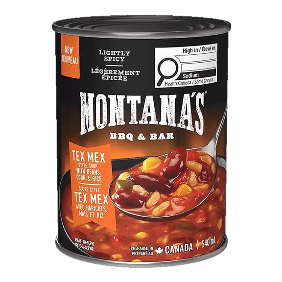 Montana's BBQ & BAR Lightly Spicy Tex Mex Style Soup 540mL - Ready-to-Serve