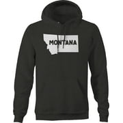 Montana state home hometown United States Hoodies for Men Large Dark Gray