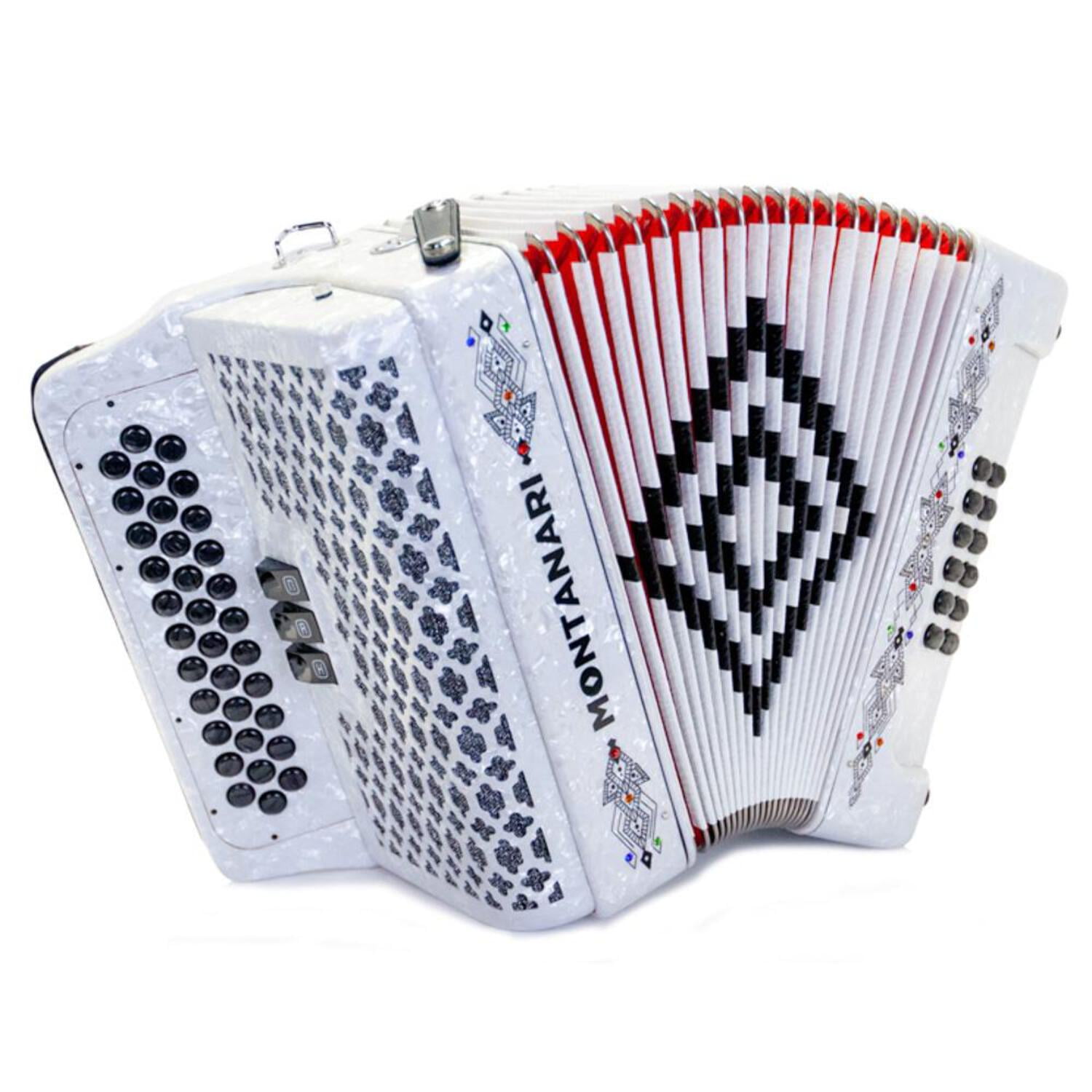 Montanari 3412 3S GCF Accordion, White